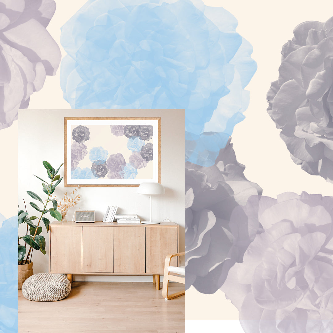 poster, beige, minimalist, Power of Flower collection