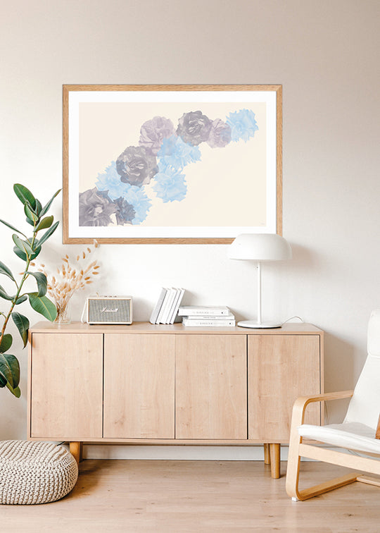 beige, ljusgul, blommor, subtil, Power of Flower-kollektion, minimalistisk