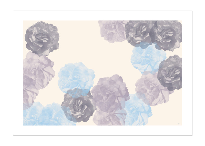 beige, blommor, mjuka blommor, elegant, Power of Flower-kollektion, botanisk konst