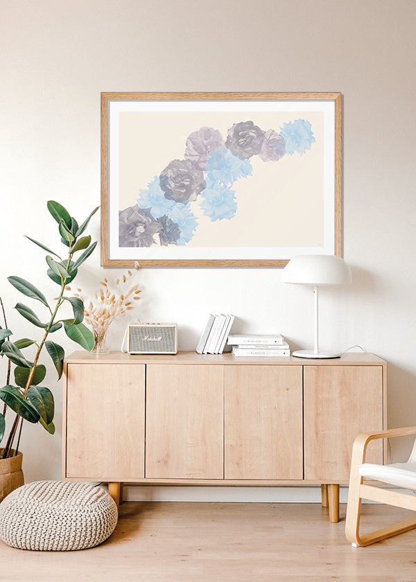 Power of flower beige 05 - Poster