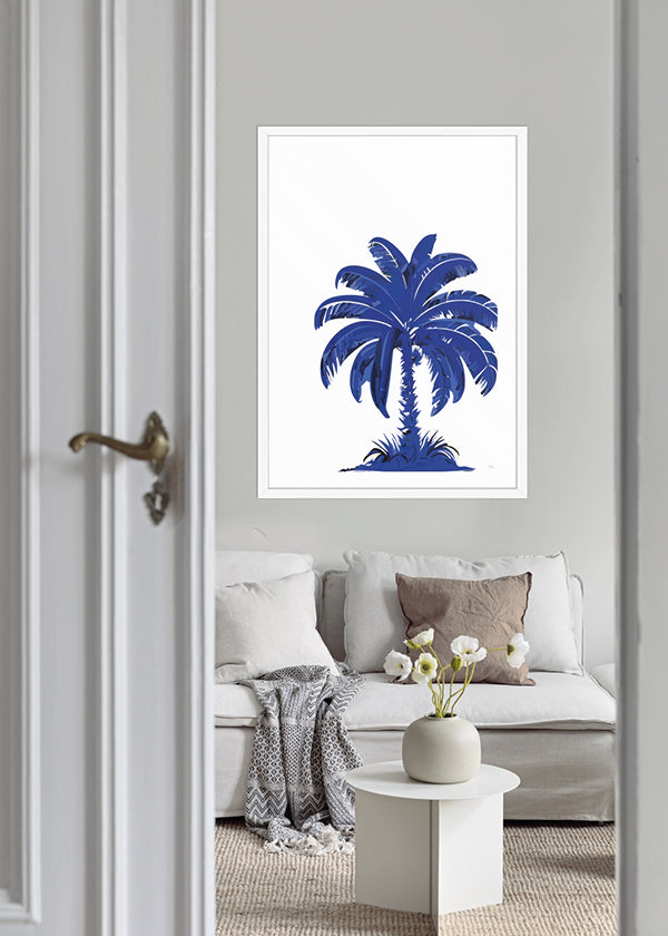Blue Palm Paradise 01 - Poster