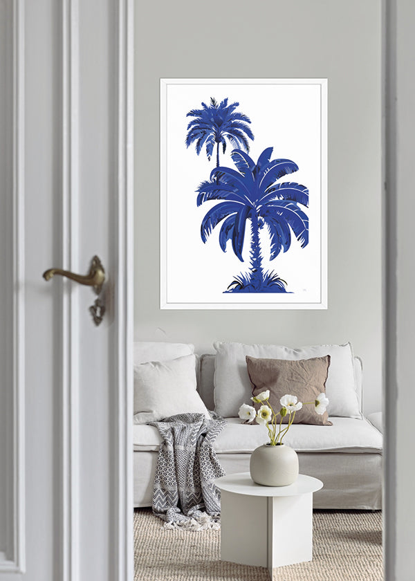 Blue Palm Paradise 02 - Poster