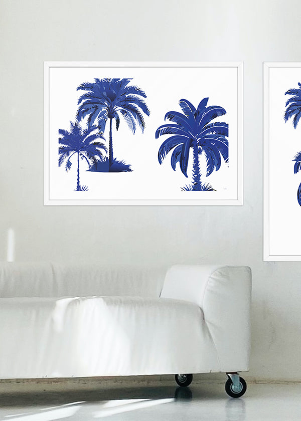 Blue Palm Paradise 03 - Poster