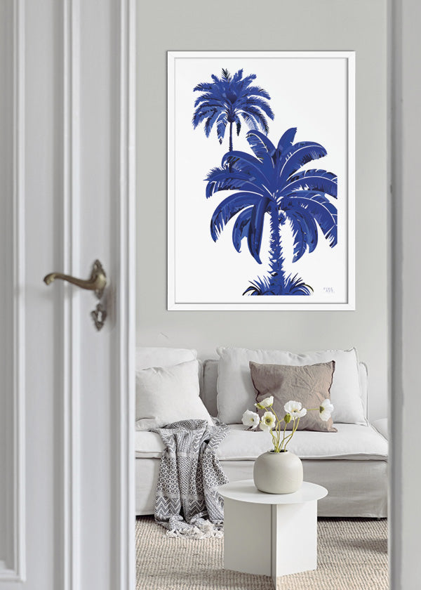 Blue Palm Paradise 02 - Poster
