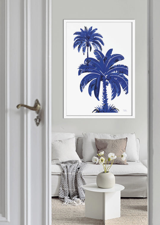 Blue Palm Paradise 02 - Poster