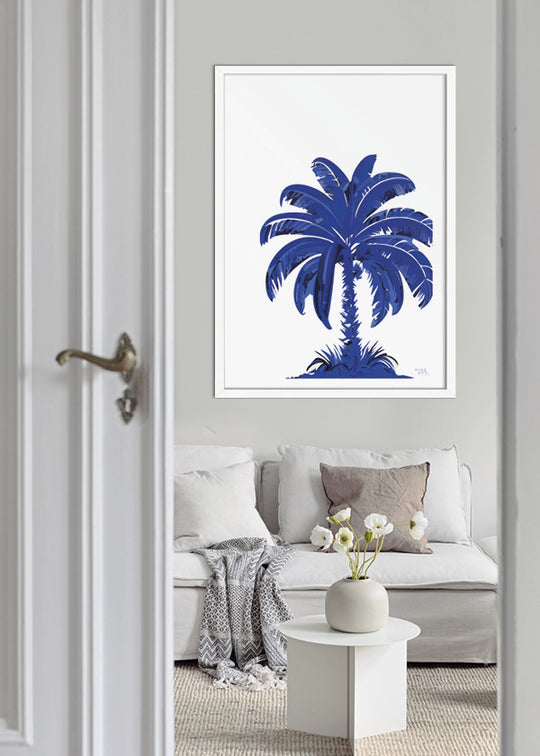 Blue Palm Paradise 01 - Poster