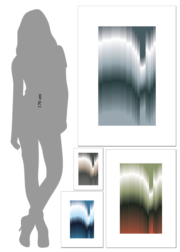 Striped wave - Poster