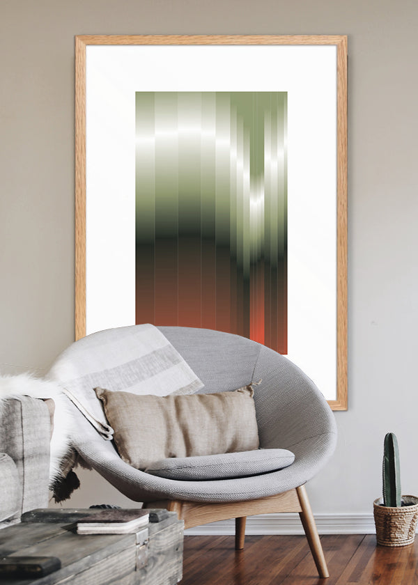Striped wave - Poster