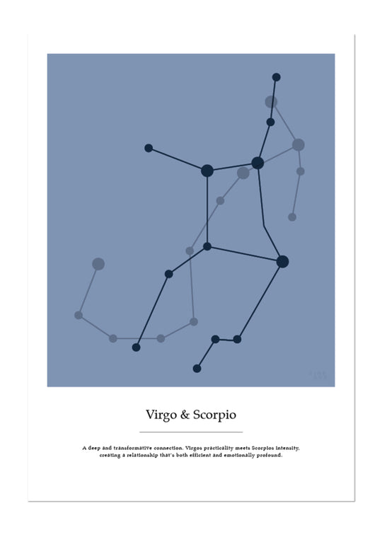 Couples zodiac sign Virgo & Scorpio - Poster