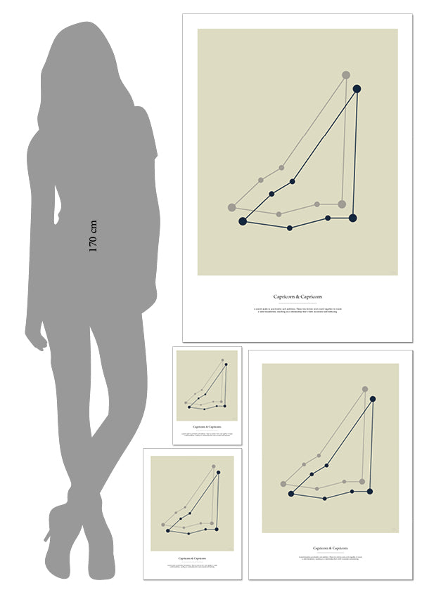 Couples zodiac sign Capricorn & Capricorn - Poster