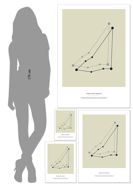 Couples zodiac sign Capricorn & Capricorn - Poster